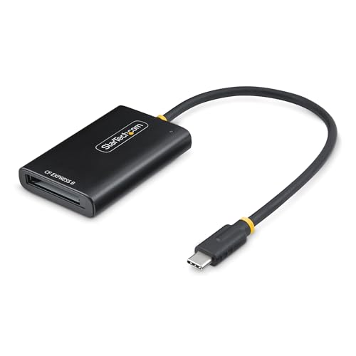 Startech.Com Lettore Di Schede Cfexpress Usb-C Di Tipo B, Usb 10Gbps, Adattatore Usb Type-C A Cf Express 2.0 Portatile