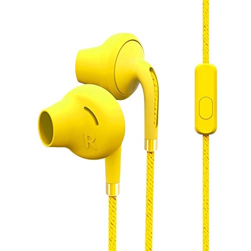 Energy Sistem Style 2+ Vanilla - Cuffie Intrauricolari Con Bassi E Microfono, Controllo Chiamate, Cuscinetti