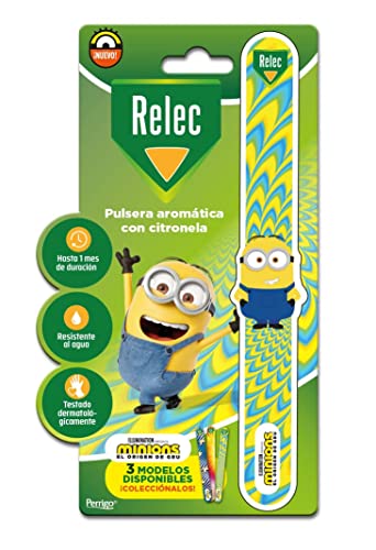 Relec Pulsera Aromática Con Citronela Minions Amarillo 1 U
