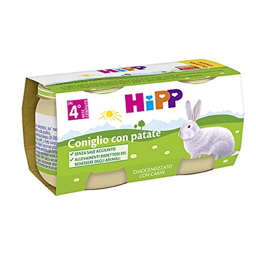 Hipp Omog Coniglio C/Pat 2X80G