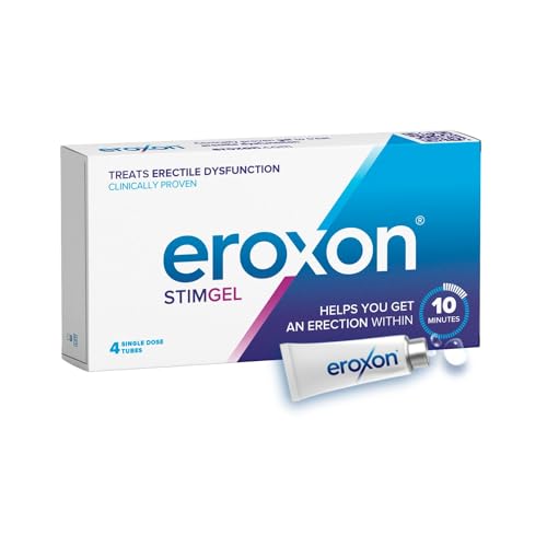 Eroxon - Stimgel Per Problemi Di Erezione - Ti Aiuta Ad Avere Un'Erezione In 10 Minuti - Trattamento Discreto - Compatibile Con Preservativi In Lattic