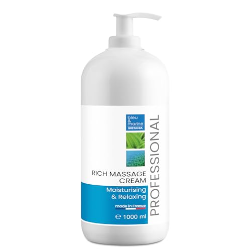 Bleumarine Bretania - Crema Da Massaggio Professionale 1000Ml | Ricca Di Vitamina E | Idratazione E Nutrizione Per La Pelle | Ideale Per Massaggi Rila