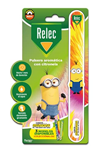 Relec Pulsera Aromática Con Citronela Minions Rosa 1 U