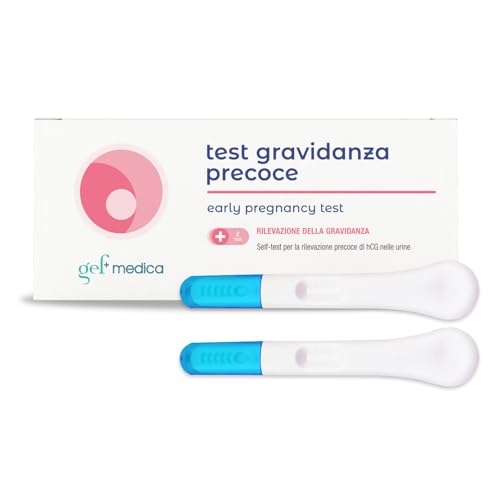 Gef+Medica | Test Di Gravidanza Hcg Ultrasensibile, 2 Stick Per Test Gravidanza Precoce A Rilevazione Rapida