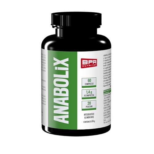 Bpr Nutrition - Anabolix 60 Compresse - Integratore Ad Azione Tonico-Stimolante, Adattogena E Rimodellante Con Aggiunta Di Zinco E Acido D-Aspartico
