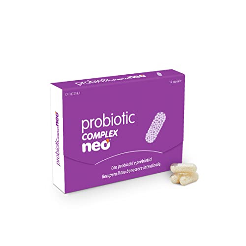 Neo - Probiotici Per Il Benessere Intestinale - 15 Capsule / 1 Al Giorno - Migliora Le Funzioni Digestive - Con Microgranuli A Base Di Probiotici E Pr