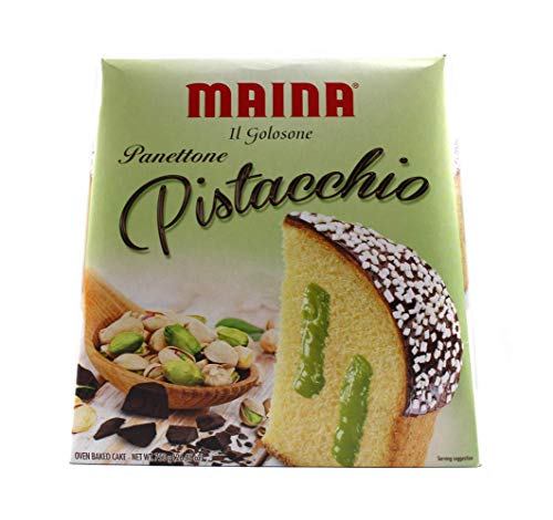 Panettone Maina 750 Gr Il Golosone Pistacchio Crema Pistacchio Cioccolato