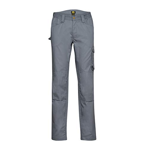 Utility Diadora - Pantaloni Da Lavoro Rock Light Cotton Iso 13688:2013 Per Uomo (Eu M) Performance Pants 75070 Steel Gray