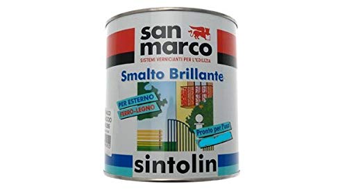 Sintolin Smalto Vernice Brillante Sintetico Universale Per Esterno/Interno Bianco 375Ml