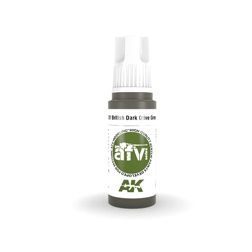 Ak Acrylics 3Gen Afv Ak11381 British Dark Olive Green Pfi (17Ml)