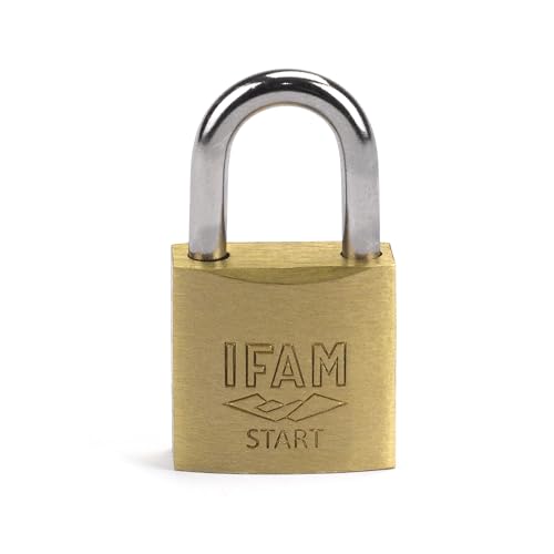 Ifam Lucchetto Antifurto Sr30 Gamma Start, 30 Mm, Arco Normale, Sistema Doppio Aggancio, Include 2 Chiavi A Segra, Resistenza E Affidabilità, Ideale P