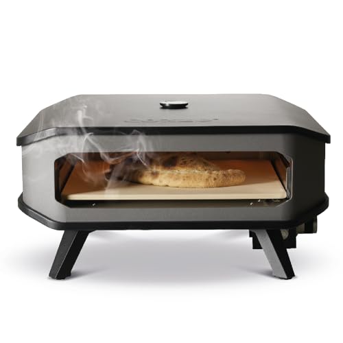 Cozze® Forno A Gas Per Pizza 17" | Termometro | Pietra Per Pizza | Per Pizze Grandi Ø42,5Cm | Riscaldamento Rapido | Cucina All'Aperto | Qualità Cozze