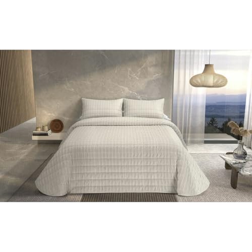 Pierre Cardin Copriletto Bouti Ondas - Letto 90 Cm - Colore Beige