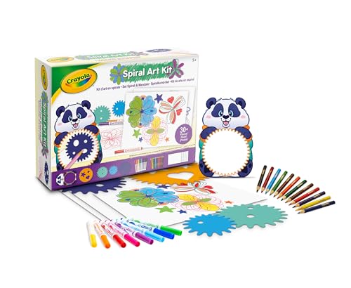 Crayola - Set Spirali E Mandala Con Pennarelli Lavabili E Matite Colorate, Attività Creativa Per Bambini, Da 5 Anni, 04-2948