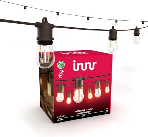 Innr Guirland Luminosa 4 M, Estensione, Esterna E Interno, Estensione, 8 Led Lampadine, Non Funziona Senza Il Kit Base