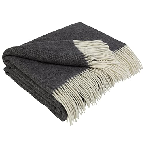 Lyhome Plaid Cashmere Con Lana Merinos - Coperta Invernale, Copriletto Per Letto Divano, Singolo Matrimoniale Mezza Stagione, Coperte Morbida (140 X 2