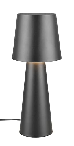 Trio Leuchten Tischleuchte Nubian 562900132, Metall Schwarz Matt, Exkl. 1X E27