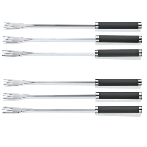 Kela 16581 Formaggio Forchettine Da Fonduta Montana 6 Teilig In Acciaio Inox, Grigio