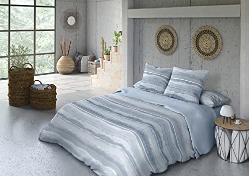 El Mundo Copripiumino Pierre Cardin Blu Letto 180 Cm Nina 100% Cotone