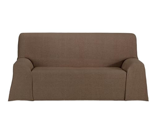 Cardenal Textil - Foulard Multiuso Saona, Plaid Per Letto, Coperta Per Divano, Marrone, 230 X 260 Cm