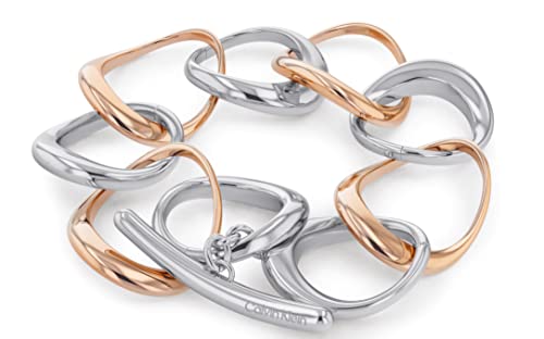 Calvin Klein Braccialetto A Maglie Da Donna Collezione Warped Rings - 35000007