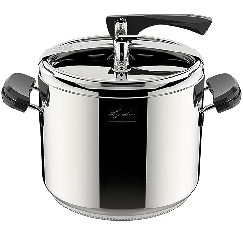 Lagostina Pentola A Pressione La Classica Lagofusion, Pentola A Pressione Ø 26 Cm, Capacità 12L, Con Cestello, Ricettario Ed Ecodose, Manici In Bakeli