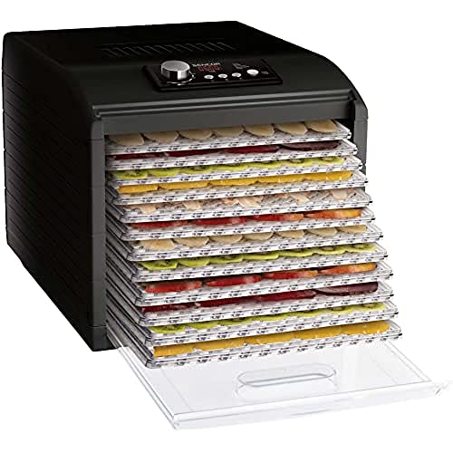 Sencor 41009918 Sfd 6600Bk Disidratatore Con Controllo Della Temperatura Per Saldatura, Prugne, Albicocche, Banane, Carne Secca, Pesce Essiccato, 500
