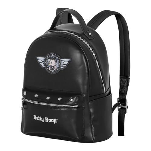 Betty Boop Motor Love-Zaino Heady, Nero, 24,5 X 29 Cm, Capacità 8 L