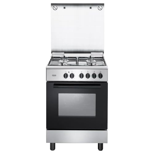 Dgx64L - Cucina A Gas Con Forno Elettrico, 4 Fuochi, 60X60 Cm, Inox, Classe Energetica A