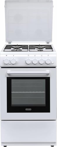 Dl554Ew - Cucina A Gas Con Forno Elettrico, 4 Fuochi, 50X50 Cm, Bianco, Classe Energetica A