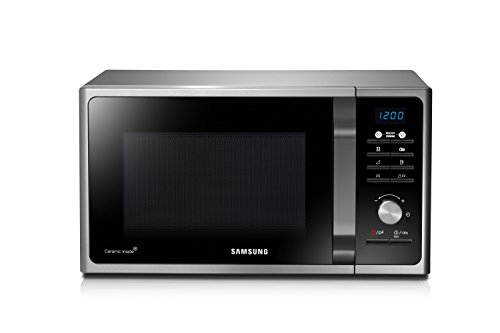 Samsung Mg23F301Tcs Forno Microonde Grill, 23 Litri, 800 W, Grill 1200 W, Healthy Cooking, Argento