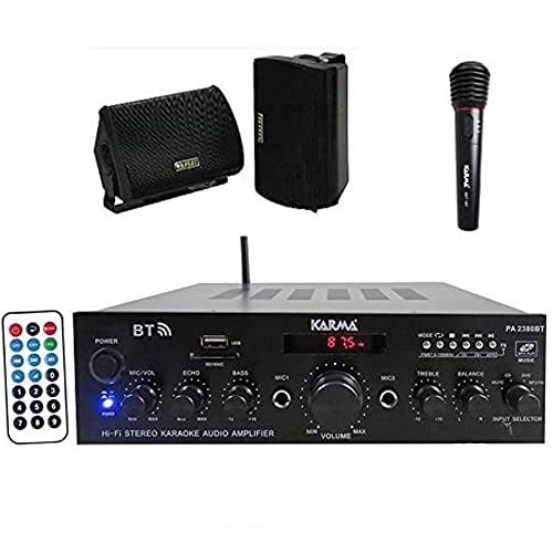 Kit Per Karaoke - Cabaret - Intrattenimento - Amplificatore + Casse + Microfono