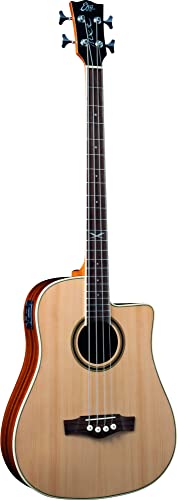Eko Guitars - Nxt Bass B100Ce Natural, Basso Acustico Shape Dreadnought, Top In Abete, Fasce E Fondo In Mogano, Manico In Mogano, Tastiera In South Am
