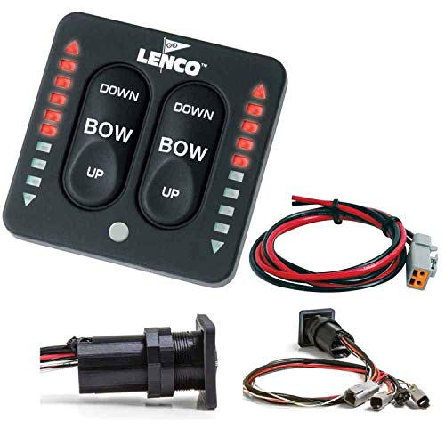 Lenco Marine - 15170-001 Kit Interruttore Tattile Integrato Indicatore Led Lenco W/Pigtail F/Sistemi Attuatore Singolo