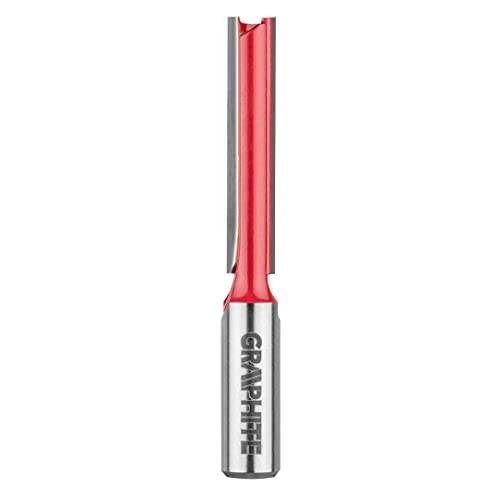 Graphite Fresa Lunga Doppia Barba, Carburo Di Tungsteno (Hm), Diametro 10 Mm, Altezza Di Lavoro 50 Mm, Diametro Gambo 8/12 Mm, Per Legno, Pvc, Truciol