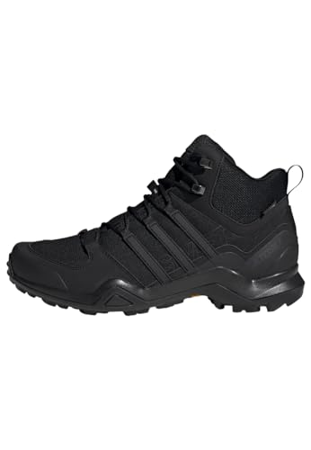 Adidas Terrex Swift R2 Mid Gore-Tex Hiking Shoes, Scarpe Da Trekking Uomo, Core Black/Core Black/Carbon, 42 Eu
