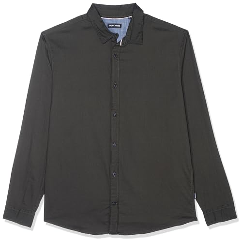 Jack & Jones Jjegingham Twill Shirt L/S Noos Camicia, Rosin/Dettaglio: Solid/Slim Fit, S Uomo