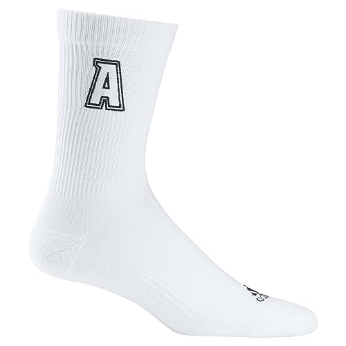 Adidas Unisex - Adulto Embroidered Socks, White / Black, 45-48