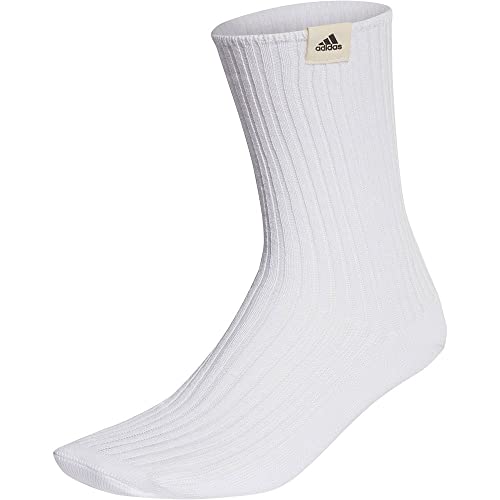 Adidas Unisex - Adulto Best Label Socks 1 Pair, White/Black, 40-42
