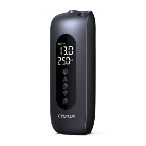 Cycplus Inflatore Per Pneumatici, Compressore D'Aria Portatile Senza Fili 150Psi Con Display Led, Gonfiaggio Rapido Per Auto, Biciclette, Moto E Pallo