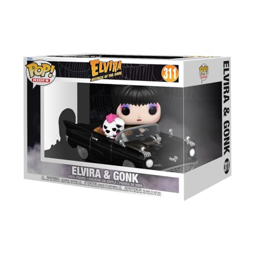 Funko Pop! Rides Deluxe: Elvira Mistress Of The Dark With Macabre Mobile - Figura In Vinile Da Collezione - Idea Regalo - Merchandising Ufficiale - Gi