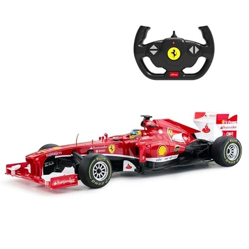 Cmj Rc Cars Auto Da Corsa Telecomandata Red Ferrari F138 F1 (Scala 1:12) Con Licenza Ufficiale, Per Età 6+ - Piloti Pronti A Correre Fernando Alonso +