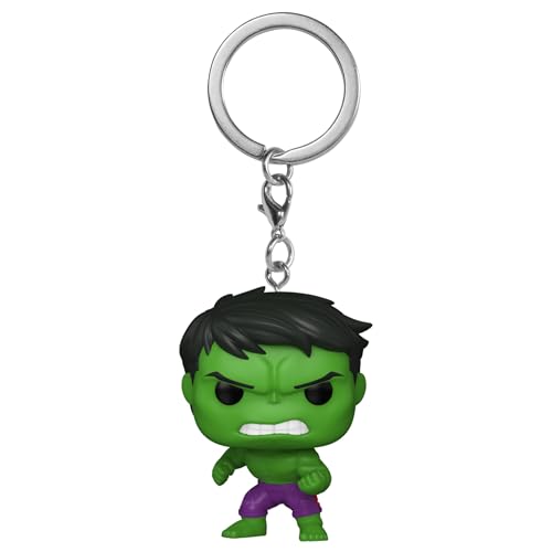 Funko Pop! Keychain: Marvel Nc - Hulk - Marvel Comics - Fumetti Marvel - Mini Figura In Vinile Da Collezione Novità Portachiavi - Riempitivi Per Calze
