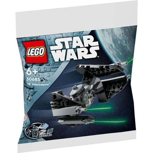 Lego Star Wars Tie Interceptor 30685 Polybag, Costruisci Ed Esponi