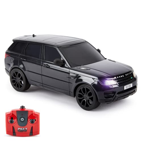 Cmj Rc Cars Range Rover Sport Remote Control Car Scala 1:24 Con Luci Led Funzionanti, Supercar Radiocomandata (Nero)