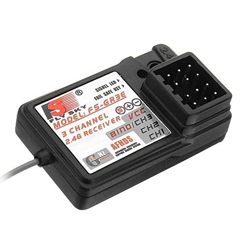 Yangers Ricevitore Rc 2,4 Ghz Per Auto Barca, Fs-Gr3E 3 Canali 3Ch Ricevitore Per Trasmettitore Fs-Gr3C Gt3B Gt2 Gt2E Gt2G Fs-T4B Fs-I4 Gt6B Fs-I6