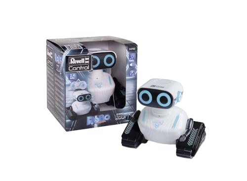 Revell Controllo 24702 Rc Robot Rob-E I Funzioni Programmabili I Luci Led & Suoni I Con Preciso Controllo Infrarosso I 37 Centimetri Di Lunghezza