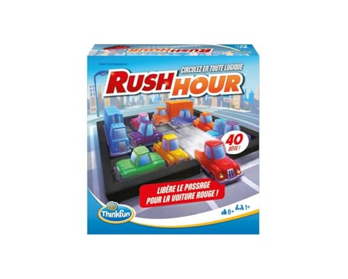 Ravensburger Thinkfun Rush Hour - Gioco Di Logica, Puzzle E Imbottigliamento, 40 Sfide A 4 Livelli, 1 Giocatore O Più, 8 Anni 76600, Unisex