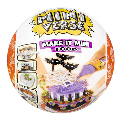 Mga'S Miniverse Make It Mini Food Halloween Series 2 - Beetlejuice Beetlejuice Mini Diner Da Collezione, Confezione Cieca, Replica Fai Da Te, Gioco In