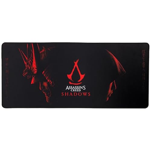 Subsonic Assassin'S Creed Shadow Tappetino Per Mouse Xxl 90 Mm X 40 Mm, Regalo Tappetino Da Scrivania Gaming Assassin'S Creed Con Licenza Ufficiale